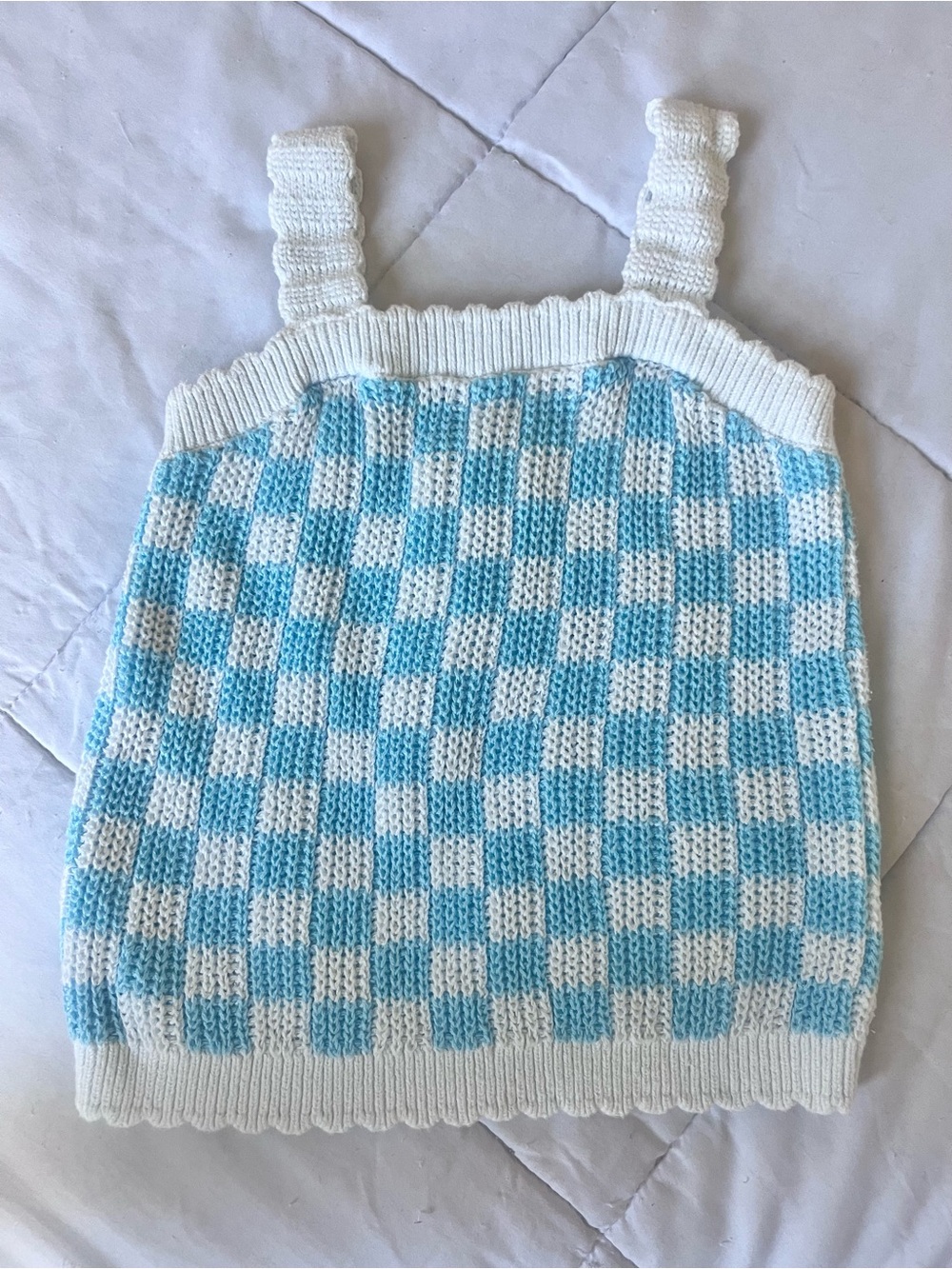 Old Navy Checkered Knit Tank, Small
